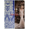 High quality colorful embroidery fabric lace for wedding dress